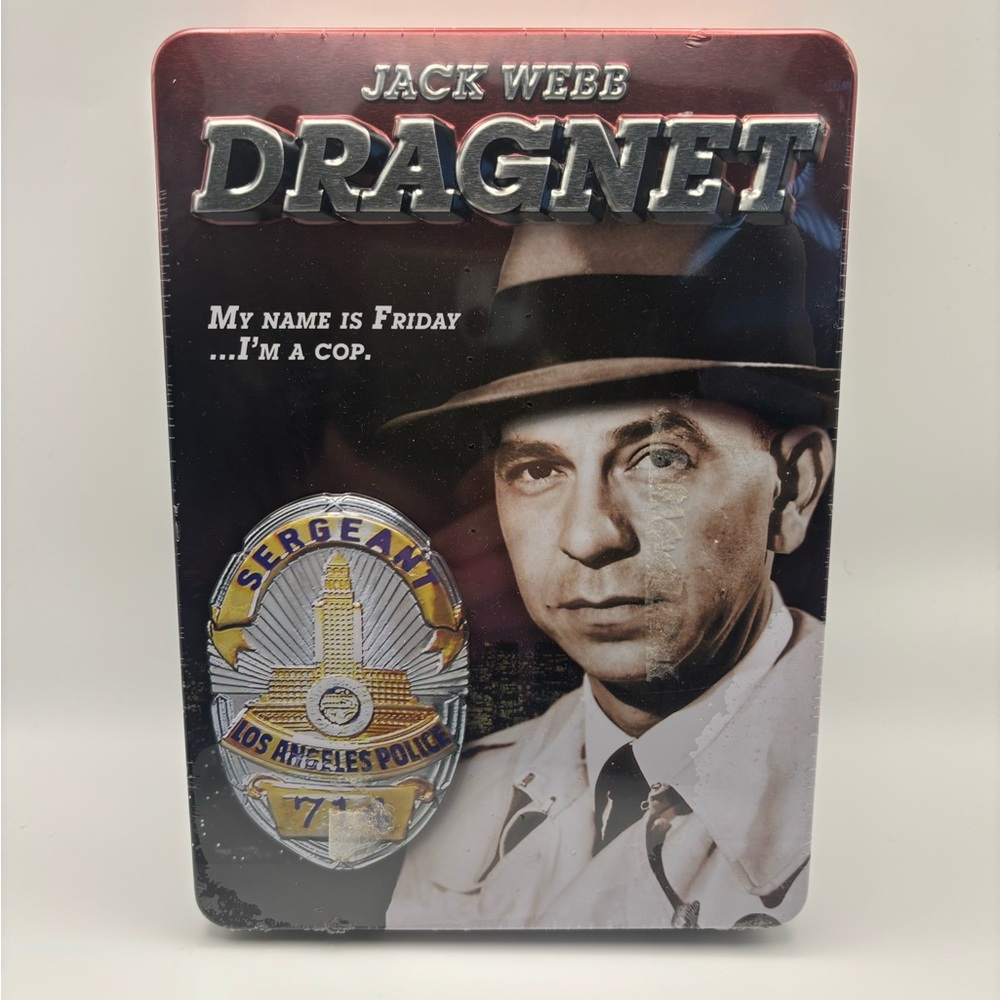 Jack Webb DRAGNET Collector’s DVD Tin Set | 25 Episodes | Classic TV Crime Serie